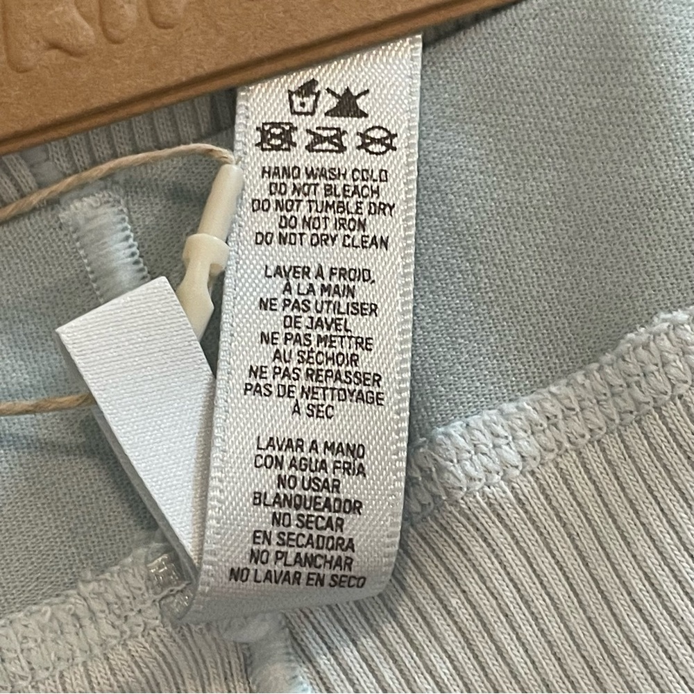 SKIMS Cotton Rib Boxer Limited Edition Frost Blue Grey Loungewear Small NWT - Picture 11 of 11